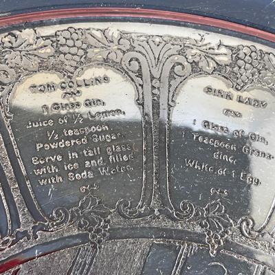 WALLACE SILVER PLATE COCKTAIL TRAY