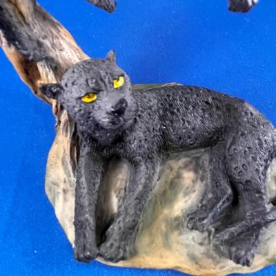 LOUNGING JAGUARS CERAMIC FIGURAL