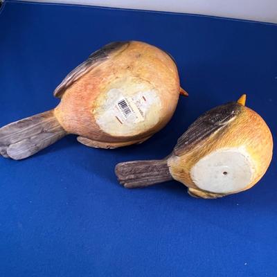MAMA & BABY ROBIN BIRD FIGURAL PAIR