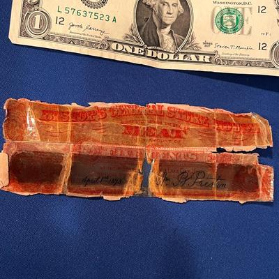 1898 L.D.S. 5 CENT MEAT VOUCHER