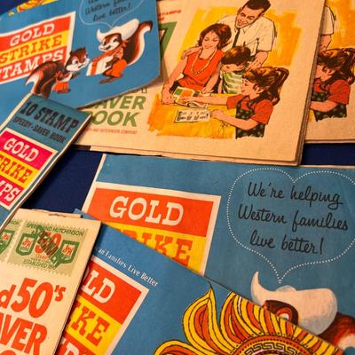 GOLD STRIKE, S&H GREEN STAMP BOOKLETS