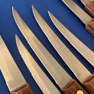 BROOKSTONE SET OF 8 STEAK KNIVES