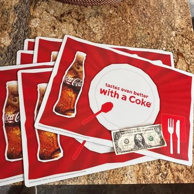 6 PC. COCA COLA PLACEMAT SET 