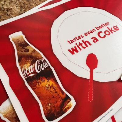 6 PC. COCA COLA PLACEMAT SET 