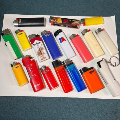 ASSORTED LIGHTERS X 18