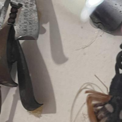 VINTAGE ANTIQUE FISHING LURES IN FRAME