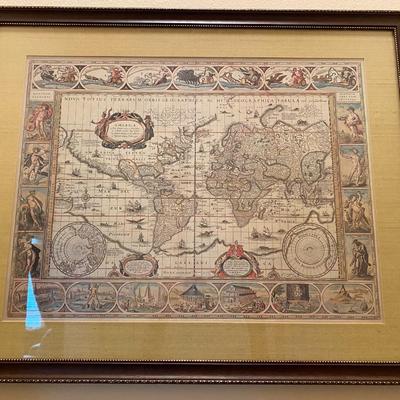 Print of Old World map