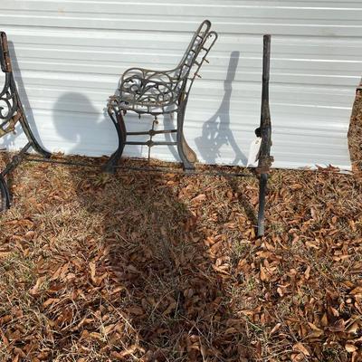 Pr of Cast Iron Park Bench Frames