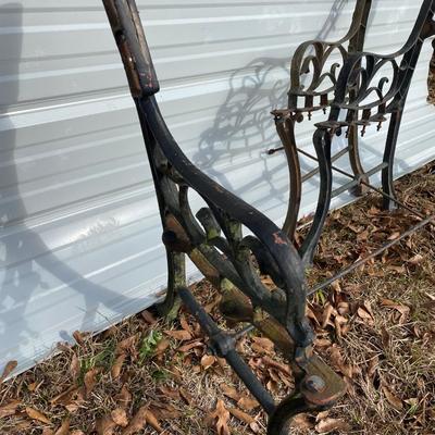 Pr of Cast Iron Park Bench Frames