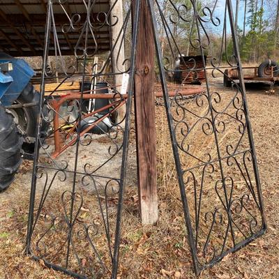 Pr of Decorative Iron Doors