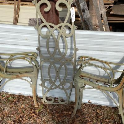 Misc. Iron Park Bench Sections