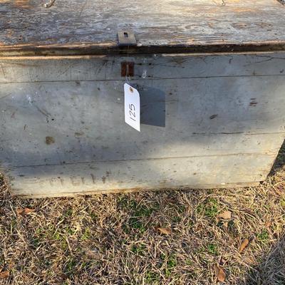 Vintage Chicken Feeder/Wooden Box Lot