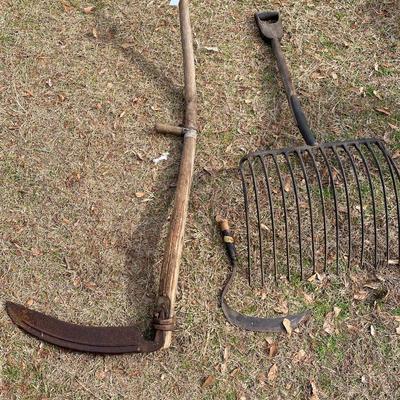 Antique Farm Tool Lot