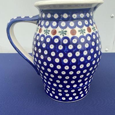 Polish Pottery Pitcher