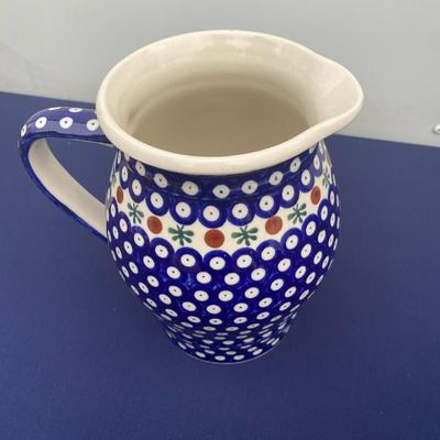 Polish Pottery Pitcher