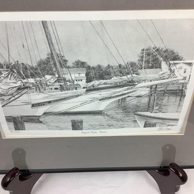 1357 Peter Hanks Signed & Numbered Print "Dogwood Harbor"