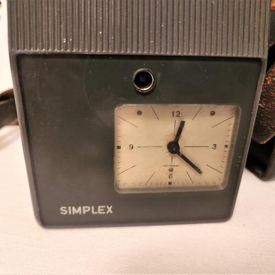 Lot #27  Vintage SIMPLEX Watchman's Clock w/case