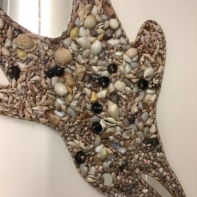1359 Dolphin Shell Mosaic with Mirror