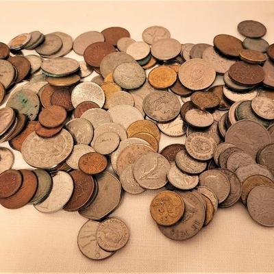 Lot #28  Large Lot of Vintage Foreign Coins