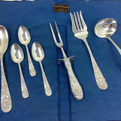 1392 STIEFF Sterling Silver Serving Pieces "Rose"