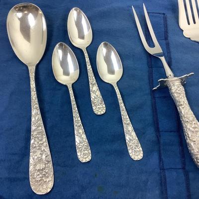 1392 STIEFF Sterling Silver Serving Pieces "Rose"