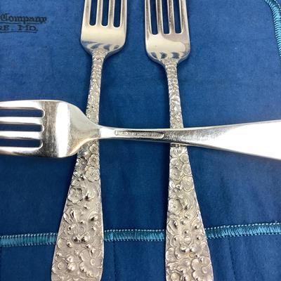1393 STIEFF Sterling Silverware Lot "Rose"