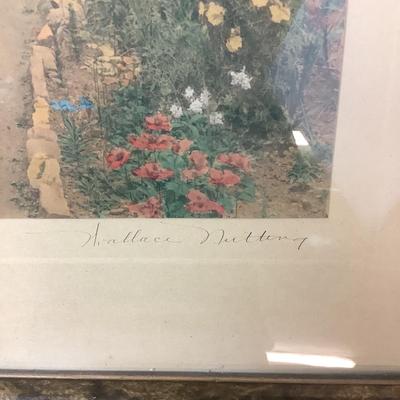 1396 Wallace Nuttings Framed Art "Lark Spur"