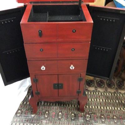 1406 Asian Style Jewelry Cabinet (AS-IS)
