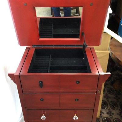 1406 Asian Style Jewelry Cabinet (AS-IS)