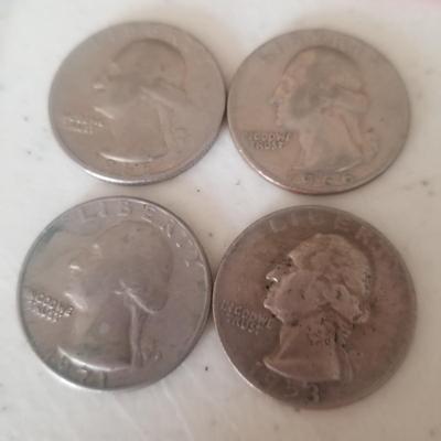 Us coinlot 4 quarters  3 bic coin sets