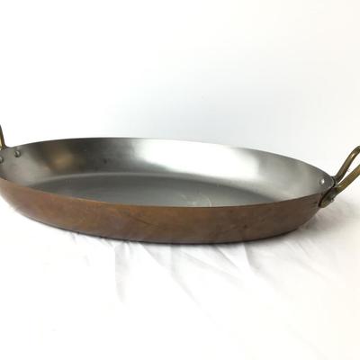 1409 MAUVIEL French Copper Oval Pan Cookware