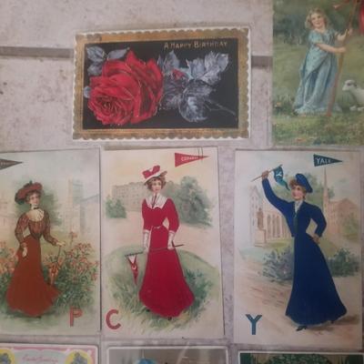 Antique Post card lot  13 items