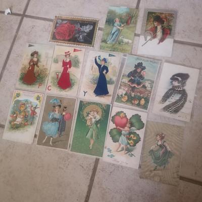 Antique Post card lot  13 items