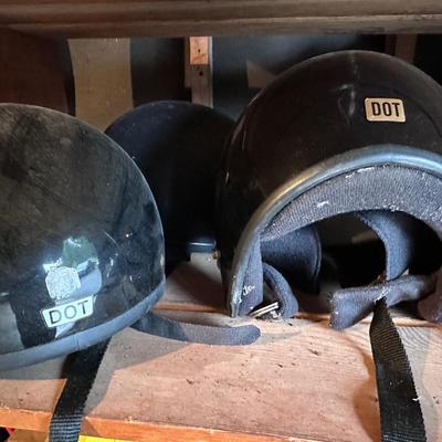 Lot of 3 Motorcycle Helmets