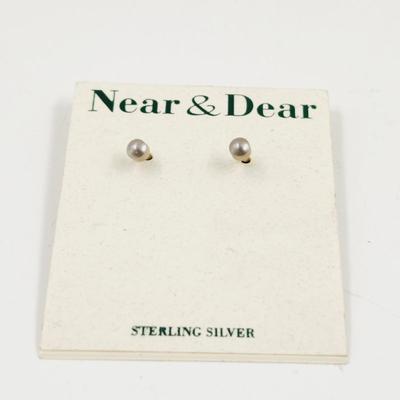 STERLING SILVER PIERCED EARRING SET