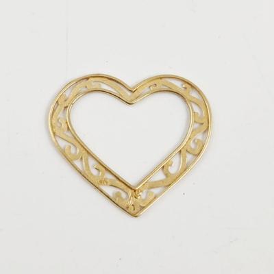 14K HEART PENDANT