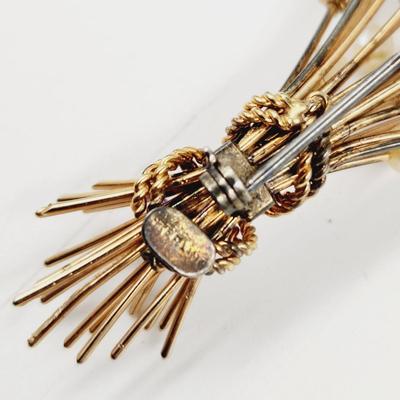 VINTAGE STERLING WHEAT BUNDLE PIN