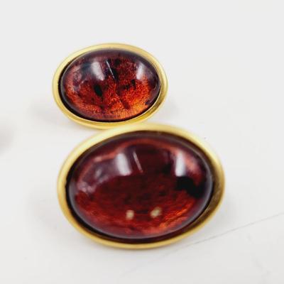MONET & LCI GOLD TONED CLIP ON EARRINGS BUNDLE