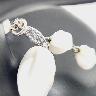 VINTAGE KRAMER OF NEW YORK BLACK & WHITE ECLECTIC NECKLACE