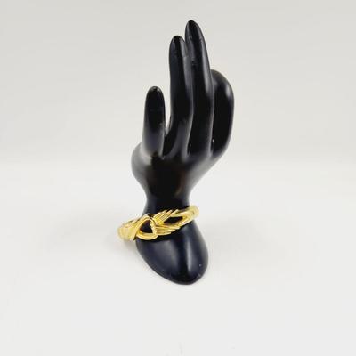 VINTAGE GOLD HINGED BRACELET