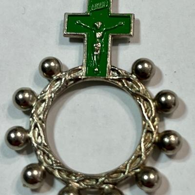 10 Assorted Religious Rosary, Pins and More