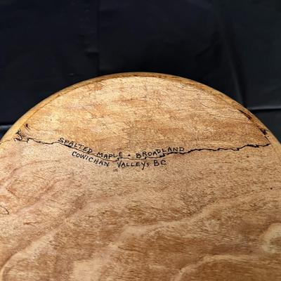 Ken Broadland Spalted Maple Cowichan Valley B.C. Bowl and Hancrafted New Zealand Sovereign Woodware Bowl