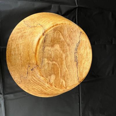 Ken Broadland Spalted Maple Cowichan Valley B.C. Bowl and Hancrafted New Zealand Sovereign Woodware Bowl