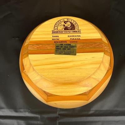 Ken Broadland Spalted Maple Cowichan Valley B.C. Bowl and Hancrafted New Zealand Sovereign Woodware Bowl