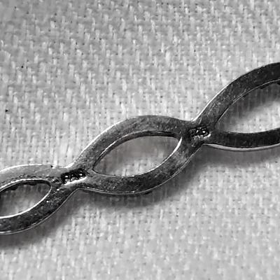 Antique FAS Black Diamond 18" 925 Necklace