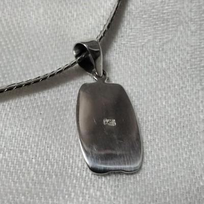 Fleur De Lis Italian Herringbone 925 Necklace
