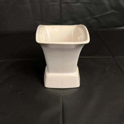 Vintage Roseville U.S.A. 756 Light Blue and White Small Planter or Vase