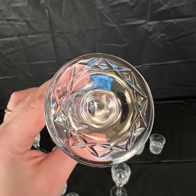 Lot of 16 Rogaska Crystal Shot Glasses and Sherry Glasses
