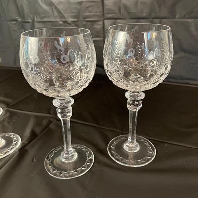 Lot of 4 Rogaska Crystal Wine Glasses