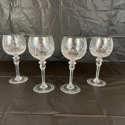 Lot of 4 Rogaska Crystal Wine Glasses